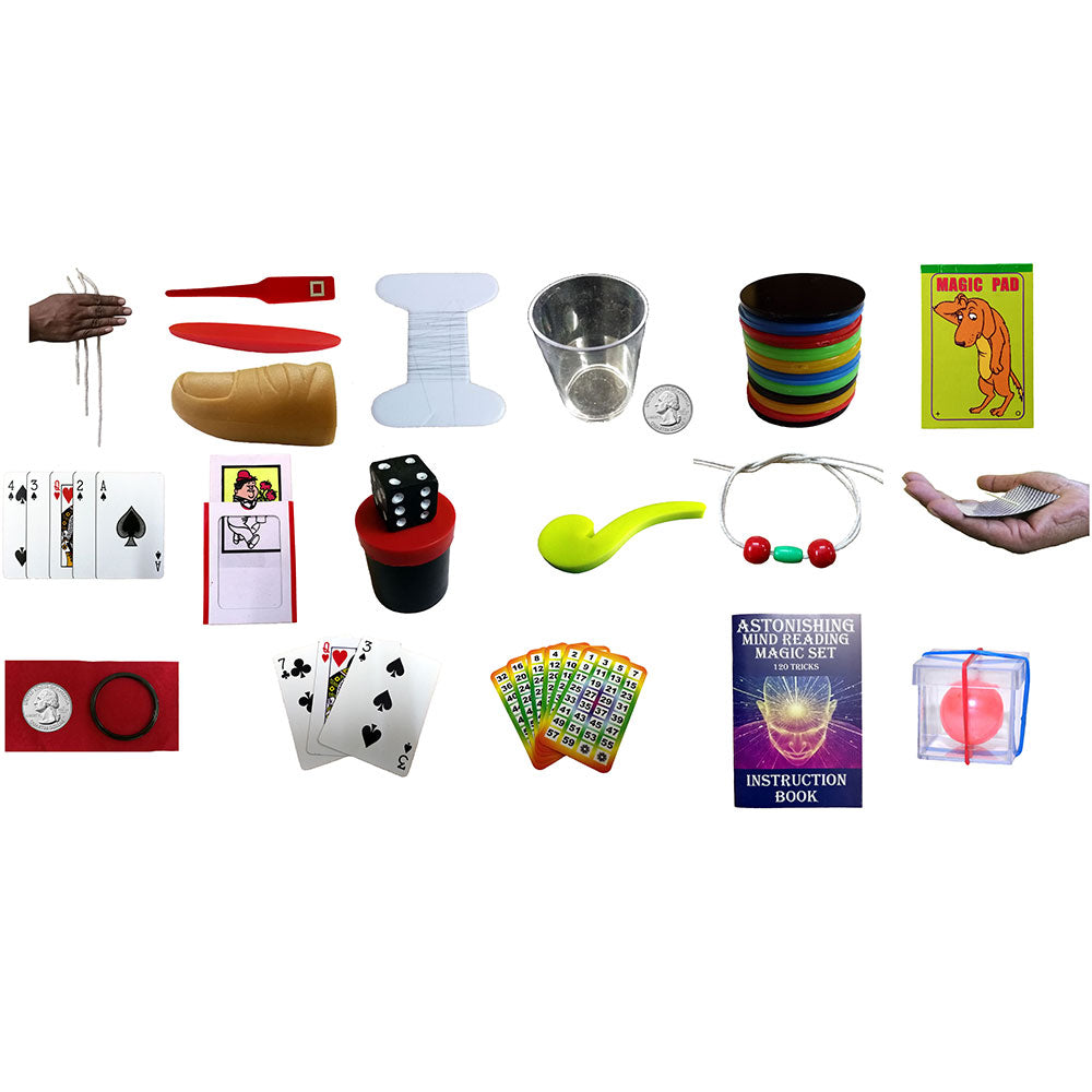 Astonishing Mind Reading Magic Set - 120 Tricks Magic Kit