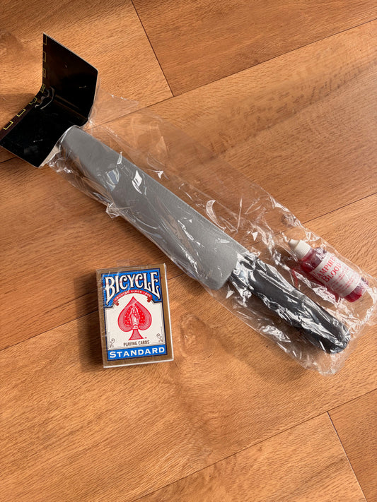 Large dagger with stage blood