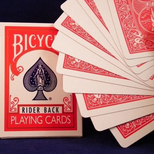 Blank Bicycle Cards - Red Back