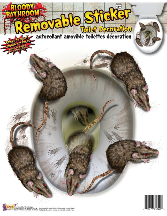 Bloody Rat Toilet Seat Cover