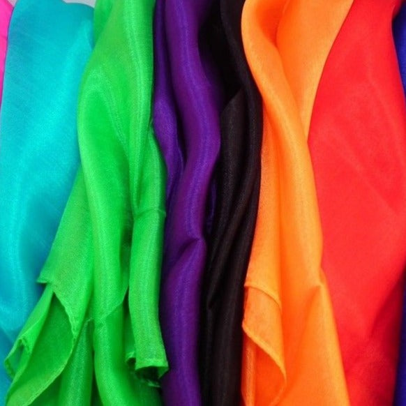 Magicians Tailored Silk - (12 inch square random colour)