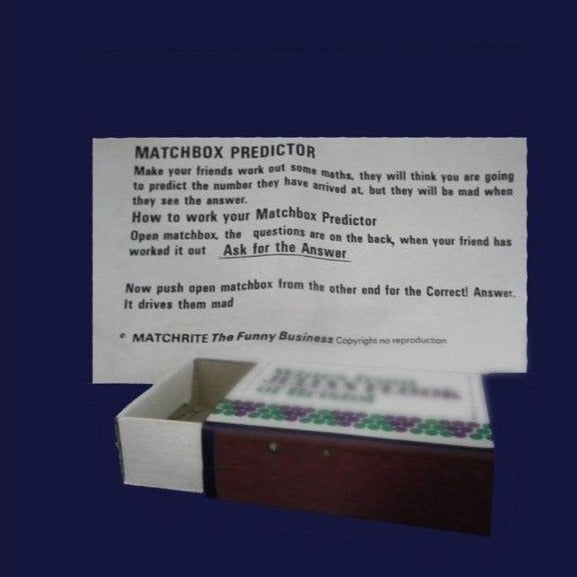 Matchbox Predictor – Magic by Post